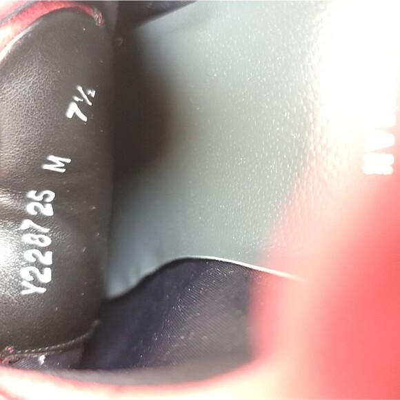 Stuart Weitzman Burgundy Red Suede Leather Jewel Strap Sneakers Shoes Size 7.5 - Picture 10 of 10